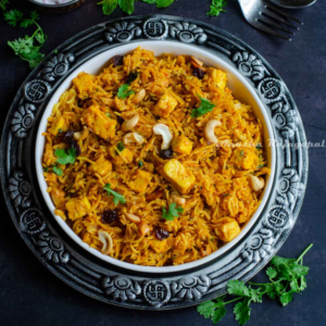Paneer biryani
