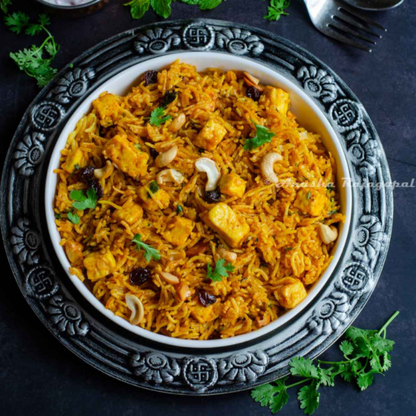 Paneer biryani